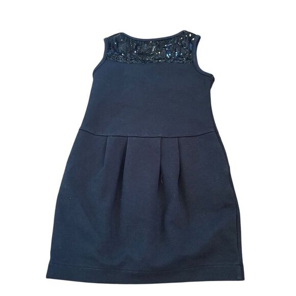 The Children's Place Toddler Girls XS size 4 Blue Sleeveless Bow Party Dress - Picture 5 of 6